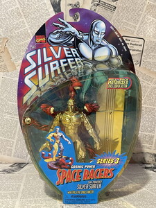 ☆1990年代/シルバーサーファー/アクションフィギュア/即決ビンテージUSA/toybiz/Silver Surfer/Action Figure(Sun-Powered Silver Surfer)