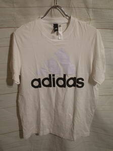 メンズ ph220 adidas アディダス ロゴ プリント 半袖 Tシャツ O ホワイト 白