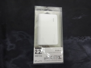 ◆新品・未開封◆ラスタバナナ◆モバイルバッテリー◆RLI060M2A01WH◆ホワイト◆