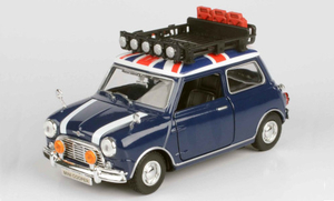 1/18 モーリス ミニ クーパー ブルー 青 Mini Morris Cooper dark blue Decorated RHD 1961 1:18 新品 梱包サイズ80