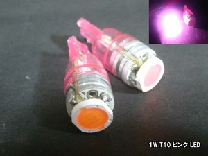 【LED 1W 高効率 T10 ソケット】 ピンク 桃 2個セット 高輝度 ポジション メーター球 リフレクター 安心の 台湾製 高品質 低不良率 n2iu