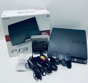 SONY ソニー PlayStation3 PS3本体 CECH-2500A 160GB ブラック プレステ3 ゲーム機 FW4.46, ゲームソフト セット動作品 箱付(B-9)