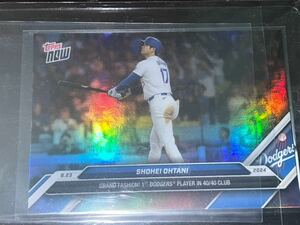 40-40 SP 大谷翔平 2024 MLB Topps now Image Variation サヨナラ満塁ホームラン Shohei OHTANI 真贋鑑定済　①