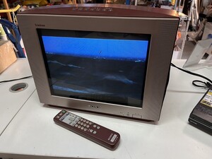 ○ SONY フラット ブラウン管テレビ KV-14AF1 動作確認済 リモコン付属 トリニトロン 14インチ AVマルチ WEGA ベガ 2000年製 中古品 ③