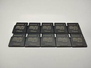 10枚セット　16MB　メガバイト　Panasonic　miniSDカード　メモリーカード　ミニSDカード