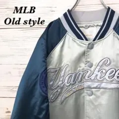 《希少》MLB ニューヨークヤンキース☆スタジャン M  ネイビー JK171