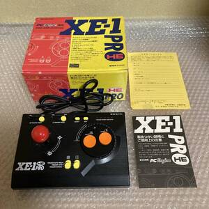 PCE マイコンソフト XE-1 PRO HE PC Engine JOYSTICK【電波新聞社 PCエンジン ジョイスティック 箱説付き 動作品】