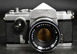 NY9-151【現状品】KONICA　AUTOREX　コニカ　一眼レフ　フィルムカメラ　レンズ　HEXANON　1：1.8　f＝5mm　簡易動作確認済　中古品