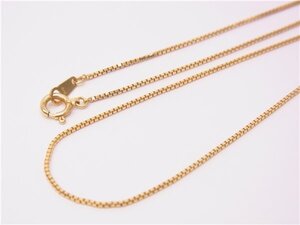 ◎ K18ネックレス ◎　K18YG　ベネチアンチェーン　50cm　3.4ｇ　18金イエローゴールド　◎美品