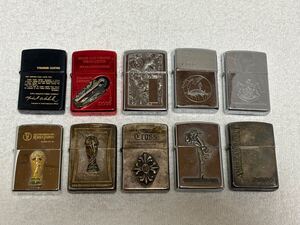 【106-11】1円〜 ZIPPO ジッポー ライター 10点まとめ 現状出品 喫煙 喫煙具 シルバー ブラック レッド 同梱不可