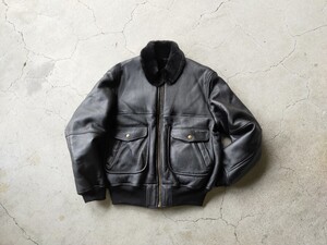 【極上ブラックムートン】Karl Helmt 羊革 B6タイプ ボンバージャケット シープスキン アーヴィン カールヘルム ピンクハウス RAF VINTAGE