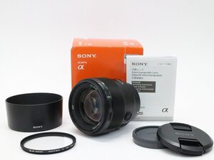 ●○【良品・元箱付】SONY SEL85F18 FE 85mm F1.8 カメラレンズ 中望遠 単焦点 Eマウント ソニー○●028482003m○●