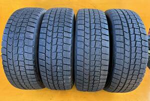 森商会 冬No. 056佐賀発 送料無料! 4本set 215/65R16 98Q STUDLESS 2021 8mm MAXXスタッドレス DUNLOP ダンロップ