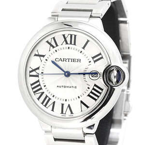 カルティエ Cartier バロン ブルー W69012Z4 ホワイト文字盤 SS メンズ腕時計 自動巻き Ballon Bleu 男性 プレゼント ブランド