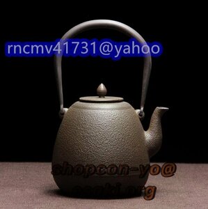 茶道具★素肌鉄瓶★新品★老鉄瓶★未塗装鉄器 提梁壺 対応 鉄やかん 鉄分補給 鉄びん