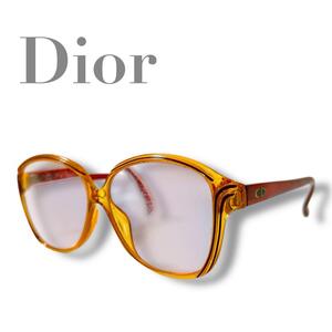 美品 Dior ヴィンテージ 眼鏡 2133A30 オレンジ