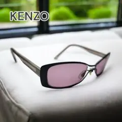 KENZO サングラス スクエア カラーレンズ ピンク ブラック