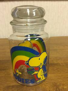 Anchor Hocking Snoopy Peanut Glass Canister Candy Pot スヌーピー グラスジャー