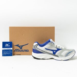 未使用タグ付き mizuno 8KA-33027 ミズノ マキシマイザー15 ランニングシューズ ブルー シルバー ホワイト 26.5cm メンズ スポーツ 靴