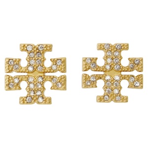 トリーバーチ ピアス Tory Burch 53423-783 キラ パヴェ スタッズ ダブルT ロゴ ゴールド レディース アクセサリー Kira Pave Stud Earring