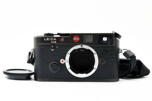 【ライカ M6 赤ロゴマーク】 ライカ LEICA M6 ブラック ERNST LEITZ WETZLAR GMBH刻印あり 純正ストラップ付属 カメラ #9534