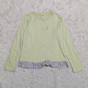 【1円スタート】ノーブランド　長袖　ロンT　トップス　130㎝　女の子　キッズ　子供服