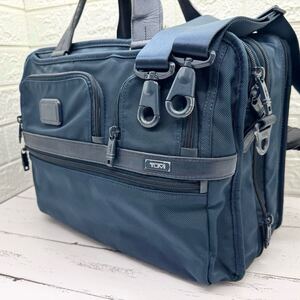 SHIPS 別注 TUMI トゥミ シップス エクスパンダブル ビジネスバッグ ショルダーバッグ 2way A4可 大容量 ネイビー ブリーフケース メンズ