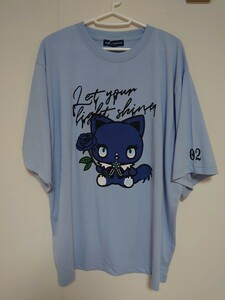 ☆ 新品！アドローザトルマリィ Tシャツ♪ 3L〜4L サンリオ 半袖Tシャツ Ado 病みかわ地雷 クロミ Dig Deep 猫柄Tシャツ 激レア 入手困難！