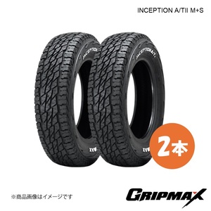 GRIPMAX/グリップマックス INCEPTION A/TII M+S タイヤ 2本 185R14C 102/100Q RWL レイズドホワイトレター