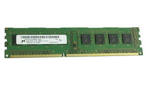 【中古パーツ】PC3 本体用 DDR3 メモリ Micron 4GB 1R*8 PC3-12800U-11-11-A1 4GBx1枚　計4GB ■Ｍ（111）
