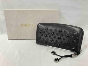 JIMMY CHOO ジミーチュウ/長財布/ブラック/スタースタッズ