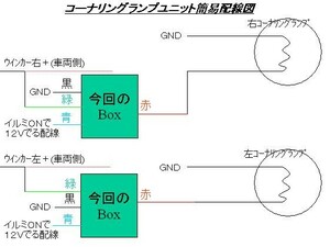 ★コーナーリングランプ制御ユニット　１２Ｖ車専用★LED対応