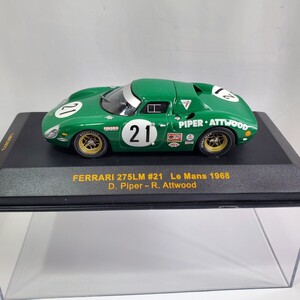 ixo イクソ 1/43「Ferrari 275 LM #21 Le Mans 1968 GREEN」 フェラーリ 275 ル・マン 出場車輌 グリーン イタリア 新品未使用 743