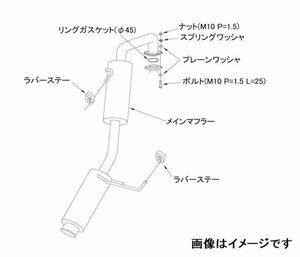 自動車関連業者直送限定 HKS サイレントハイパワー TYPE-H マフラー NISSAN マーチ NISMO DBA,5BA-K13改 HR15DE (32016-AN016)