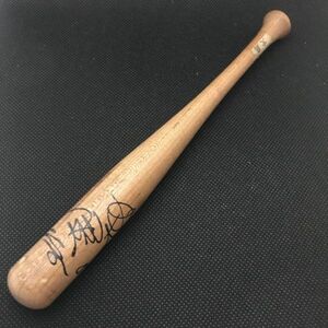 カルビー　プロ野球チップス　当たり　景品　サイン入りミニバット 中日ドラゴンズ　大島康徳選手　　　【管理NO:202-48】