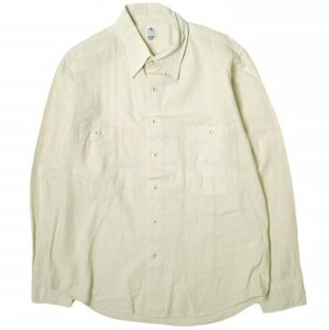 KATO カトー L/S WORK SHIRTS ワークシャツ KS930182-190415 M ナチュラル 長袖 トップス g14294