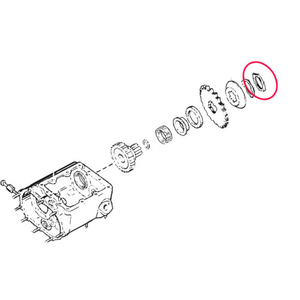 メイン シャフト スプロケット ナット 1936-1992 ビッグツイン ストックタイプ シールなし 35211-36 ハーレー