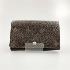 〇〇 LOUIS VUITTON ルイヴィトン モノグラム ポルト モネ ビエ トレゾール 二つ折り財布 M61730 ブラウン 傷や汚れあり