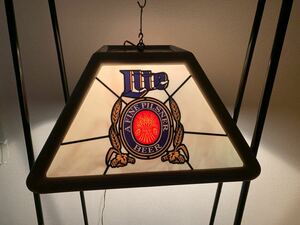 #91 ビンテージ MILLER LITE ミラー ライト テーブルライト