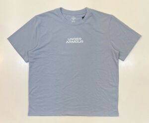 H7238【新品タグ付き】UNDER ARMOUR　アンダーアーマー　ヘビーウエイトショートスリーブTシャツ　トレーニングシャツ　ブルー　XL