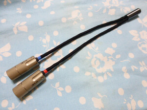 4.4mm5極 (メス) → XLR 3ピン×2 ( GND も配線 テルル銅 金メッキ ) 変換ケーブル 8N-ofc 20芯 ブレイド編 20cm PENTACONN ディックス 