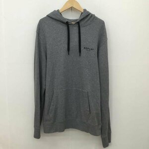 REPLAY XL リプレイ パーカー 長袖 REPLAY パーカー　M6222.000.F22890P Hooded Sweatshirt Hoodie 灰 / グレー / 10120879