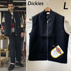 新品正規 DICKIES ディッキーズ × JOURNAL STANDARD 別注 ワークベスト L 定2.14万 メンズ 黒 ブラック 中綿 ベスト 53%off 秋冬 送料無料