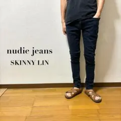 b63　ヌーディージーンズ　スキニーデニム　スキニーリン　nudie jeans