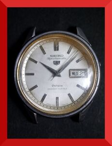 セイコー SEIKO 5 スポーツマチック SPORTSMATIC デラックス Deluxe 25石 自動巻き 3針 デイデイト 7619-7010 男性用 腕時計 x903 ジャンク