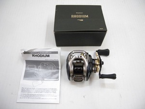 TK1016★Megabass/メガバス RHODIUM(ロジウム) 73 リール RIGHT 右巻き ※箱ダメージ強 中古現状渡し