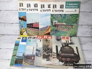 【処分品】鉄道ピクトリアル1962年～1980年 10冊セット #024390