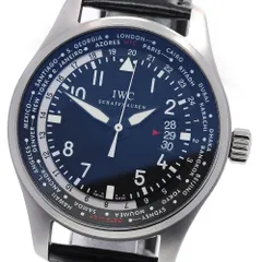 IWC IWC SCHAFFHAUSEN IW326201 ãƒ‘ã‚¤ãƒ­ãƒƒãƒˆã‚¦ã‚©ãƒƒãƒ� ãƒ¯ãƒ¼ãƒ«ãƒ‰ã‚¿ã‚¤ãƒ�ãƒ¼ ãƒ‡ã‚¤ãƒˆ è‡ªå‹•å·»ã�� ãƒ¡ãƒ³ã‚ºä¿�è¨¼æ›¸ä»˜ã��_845802