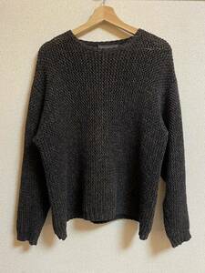 【レア】1990s BANANA REPUBLIC コットンニット　セーター　ビンテージ　ヴィンテージ　OLDGAP ローゲージ　ブラウン SWEATER 1980s