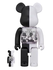 MEDICOM TOY My First Be@rbrick Baby BLACK WHITE 100% & 400% メディコムトイ ベアブリック マイファースト ベイビー ブラック ホワイト